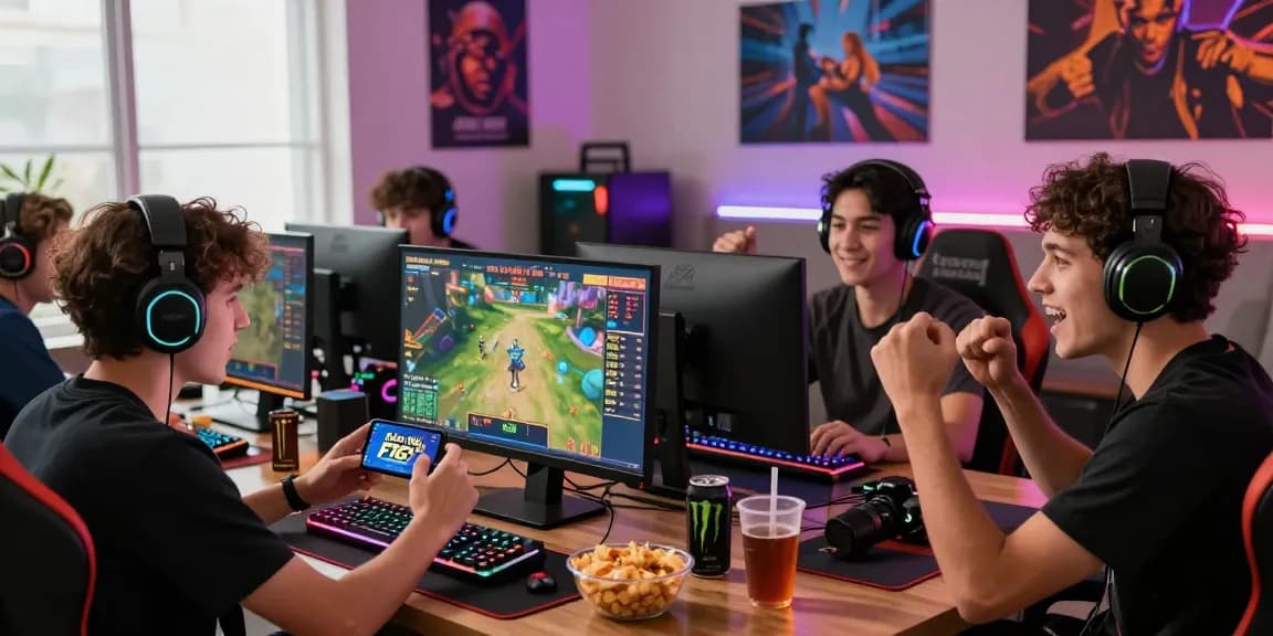 Exciting online gaming scene showcasing friends enjoying Khuyến Mãi F168 promotions while engaging in a game.