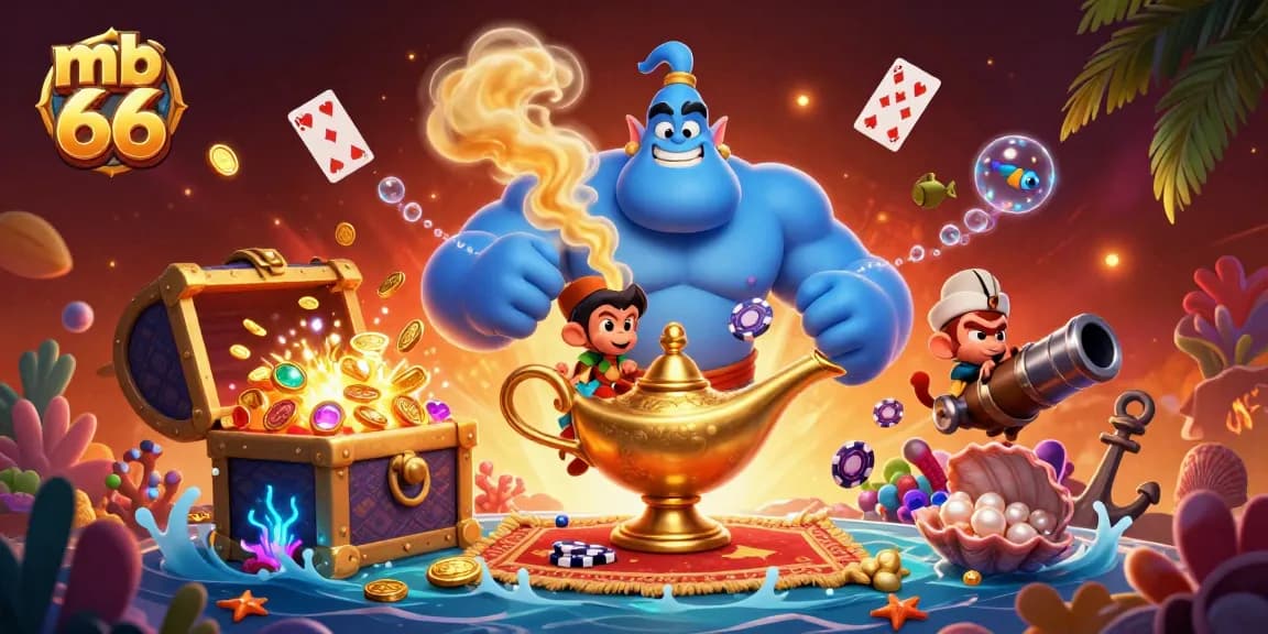 Engage with exciting gameplay at mb 66, featuring vibrant characters amidst a swirling casino adventure.