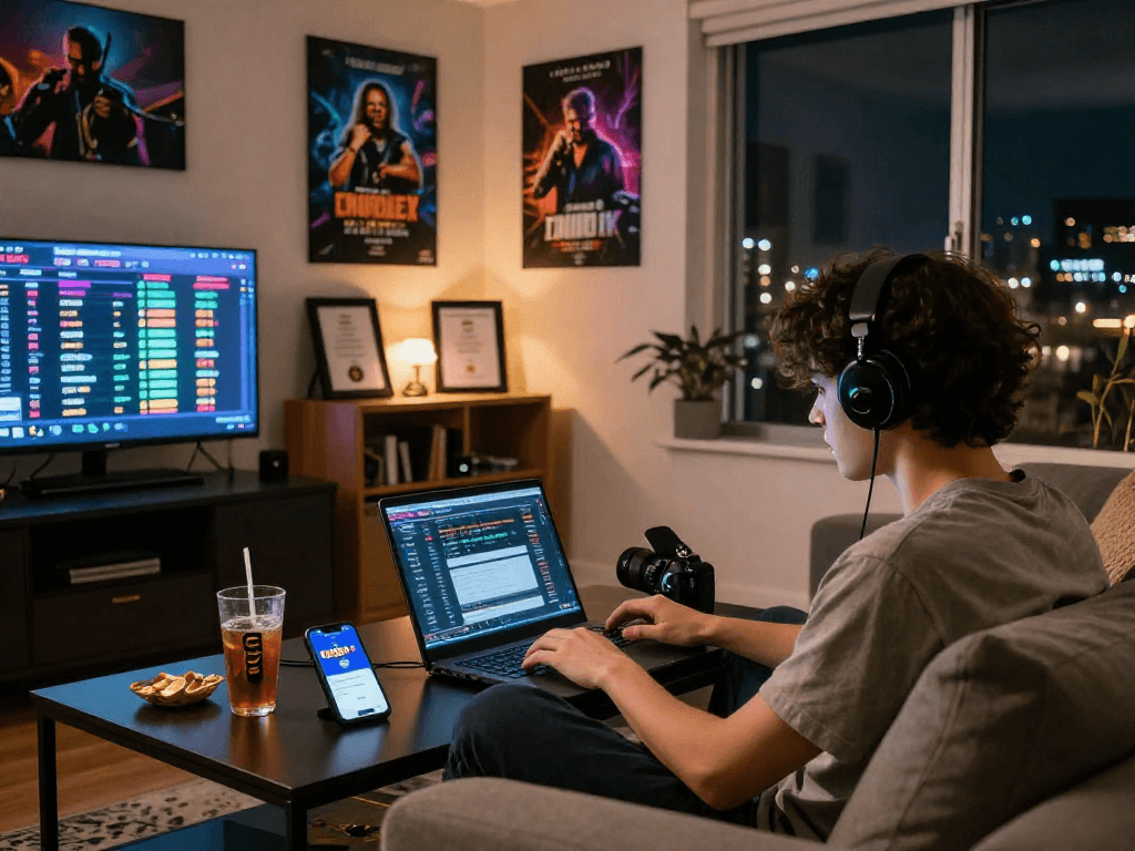 Exciting online gambling experience with oxbet app on laptop and gaming setup