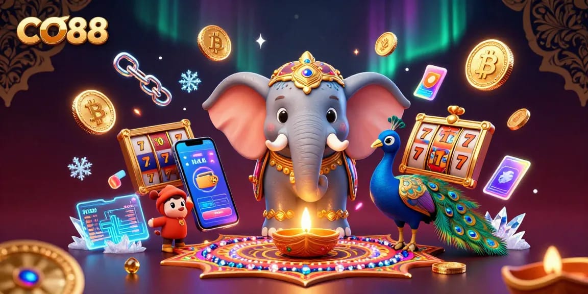 Engage in epic gameplay with CO88 featuring vibrant casino elements and characters.