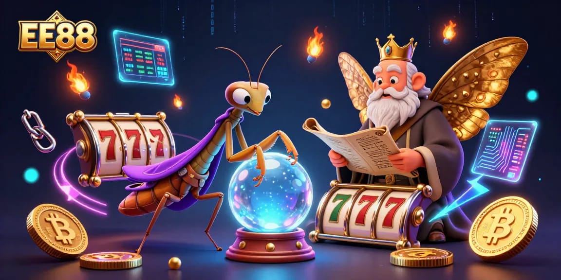 Engage in EE88 casino adventures with a 3D fortune teller and magical gaming elements.