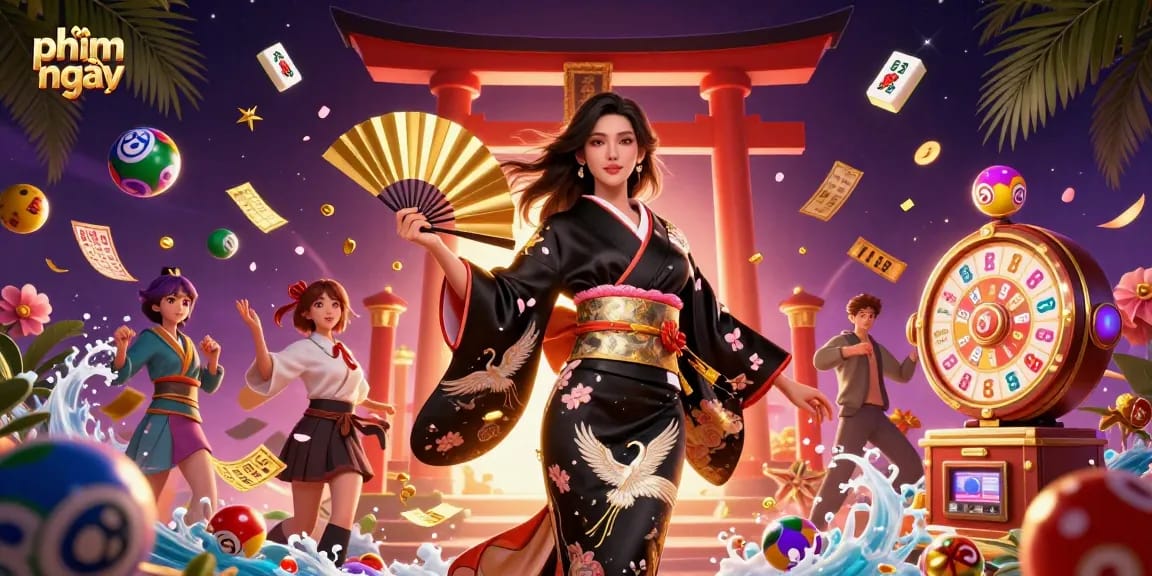 Experience thrilling gameplay in phim mới featuring vibrant lottery elements and an elegant casino ambiance.