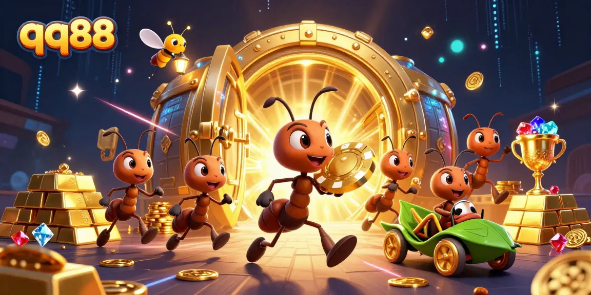 Experience high-stakes action with qq88 as cartoon ants pull off a casino heist in vivid 3D!