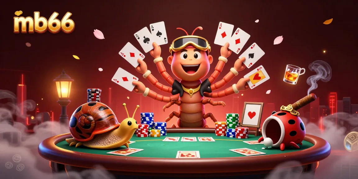 Engage with mb66 at a dynamic poker scene featuring a millipede dealer and high-stakes gameplay.