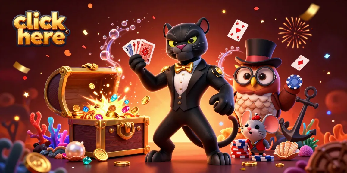 Click here to join a stylish panther, owl, and lucky mouse in a casino-themed adventure.