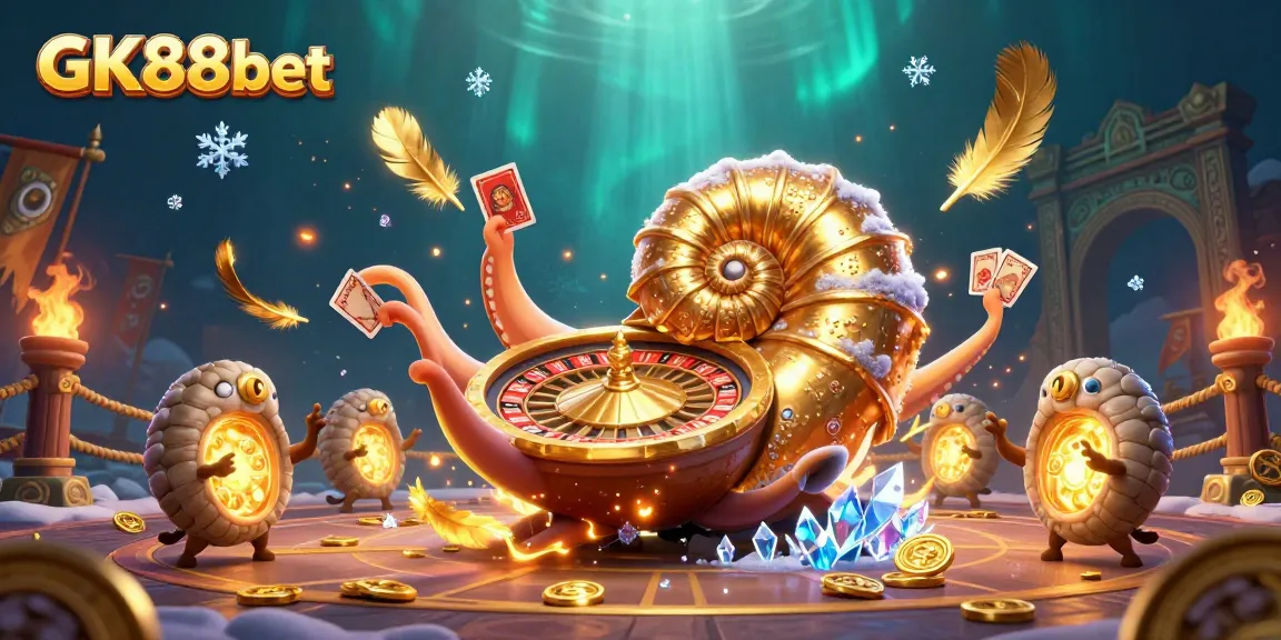 Experience thrilling gameplay at GK88bet with an ultra-detailed 3D casino scene showcasing dynamic card action and vibrant casino elements.
