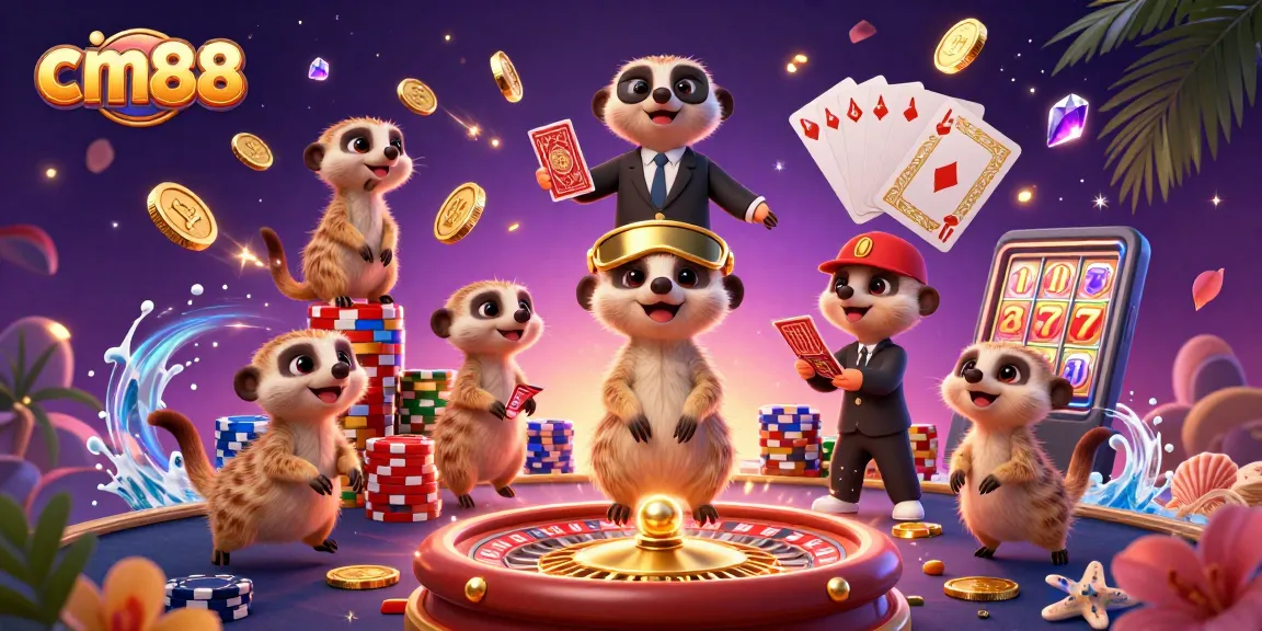 Experience the thrill of cm88 casino with meerkats running a dynamic gaming operation.