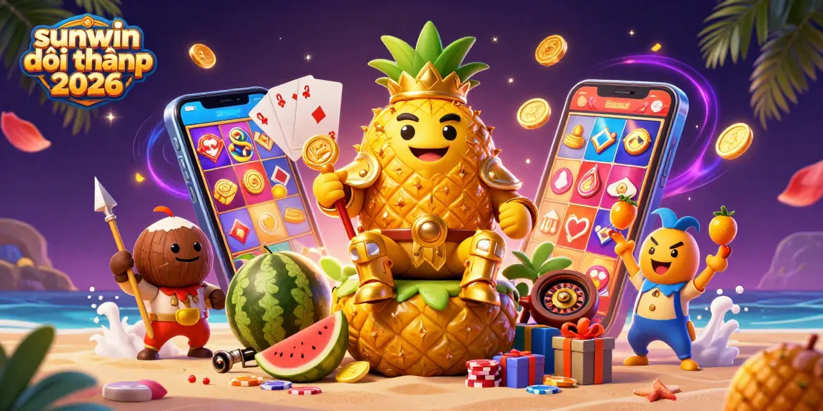 Experience the thrill of sunwin đổi thưởng 2026 with vibrant casino elements and enchanting characters.