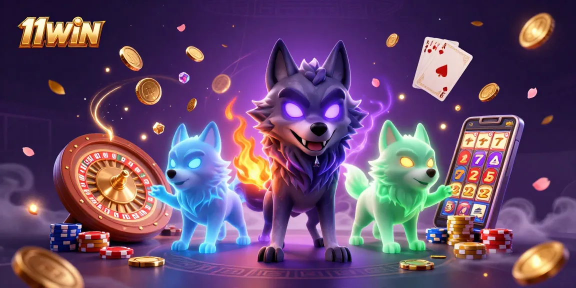 Engage with the immersive 11WIN casino experience featuring dynamic characters and vibrant game elements.